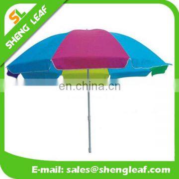 Promotion beach umbrella with 200g polyester in heatransfer printing