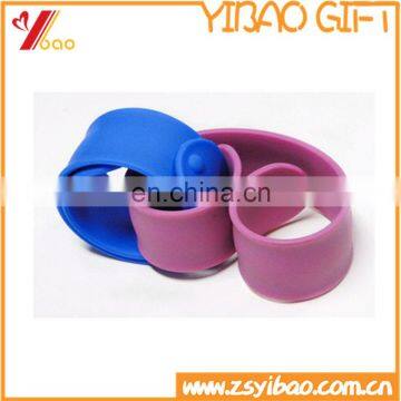 High quality reflective silicone slap wristband/armband/wristband/snap band