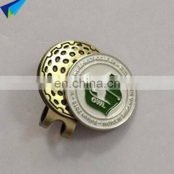 2016 NEW metal Golf Ball Marker With Magnetic Hat Clip Clamp New Golf Gift