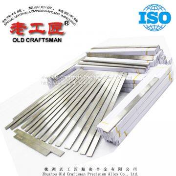 Cemented carbide strip for cutting wall and floor tile