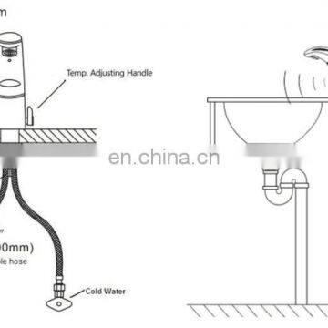 Integrated Sensor Hot &Cold Temperature Control Automatic Faucet photo-3