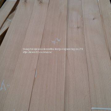 Natural North America white oak straight grain wood veneer with grade of furniture A