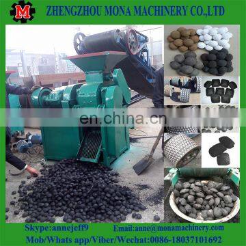 Made in China coal charcoal powder roller ball briquette press machine with cheap price