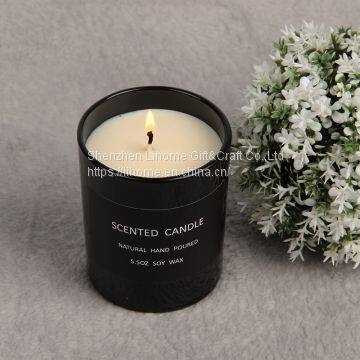 Neutral Aromatherapy Candles Without LOGO Black Glass Candles photo-3