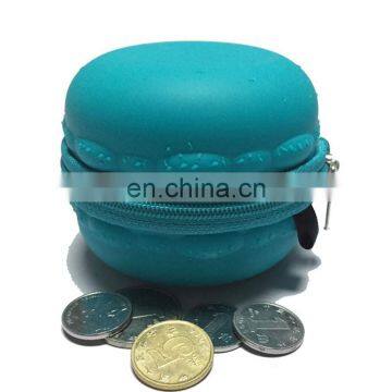Round MacaronCoin Bag Custom Women Clutch Purse Fashion Girls Silicone Wallet photo-2