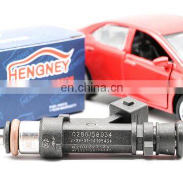 Hengney car parts 0280158034 8200227124 6001548024 For Dacia Renault Gasoline fuel nozzle manufacturer