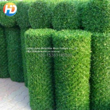 Artificial Grass Hedge Link Green Chain Link Fence