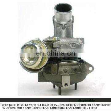 popular GT1444V turbo charger 17201-0N010 Corolla D-4D 1ND 751418-5002S 758870-0001 758870-1 172010N010C 17201-0N010C