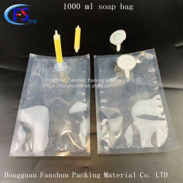 1000ml transparent soap bag bullet hand sanitizer bag Press the liquid bag in the hand gel box