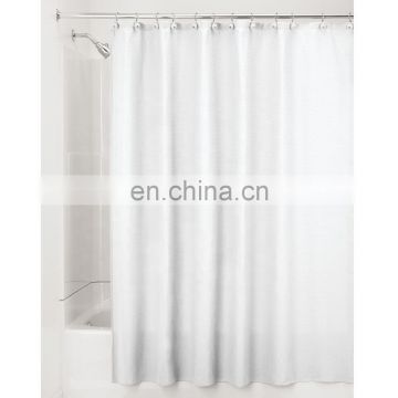 Waffle check Hotel bathroom shower curtain