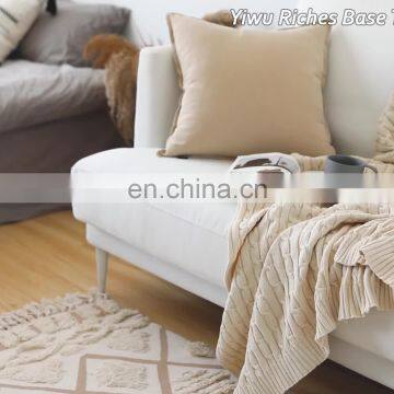 New design hand made cotton woven rag carpet custom logo morocan carpets rugs living room shaggy