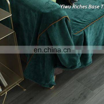 Chinese manufacture dust- proof couch cover set sofa protector chenille 100% polyester embroidered sofa cover