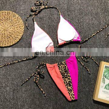 New Sexy Triangle Push Up Brazilian Bikini Set Tied String Bikinis Women Swimwear Swimsuit Bandage Bathing Suit Maillot De Bain