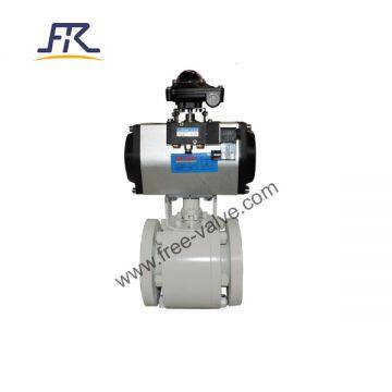 Pneumatic Operated Ceramic Lined WCB Ball Valve photo-4