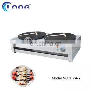 Commercial Electric Crepe Cake Machine Restaurant Double Crepe Maker Wholesale Price