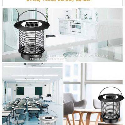 Outdoor Smart Solar Powered UV Light Electric Insects Mosquito Killer Lamp for Home Garden photo-2