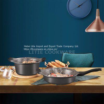 Non Stick Die Cast Marble Coating Aluminum Casserole Wholesale Aluminum Casserole photo-5