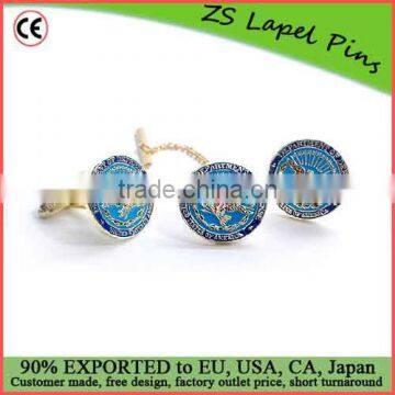 Custom quality Department of Defense Tie Tack & Cuff Link Set