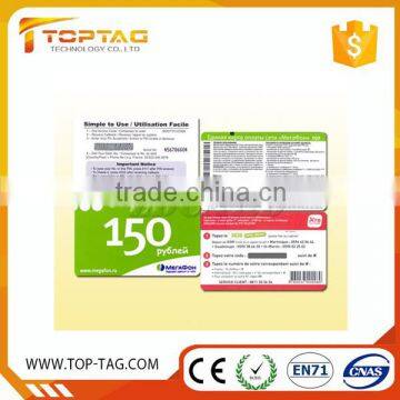Barcode Printing Paper/PVC Prepaid Scratch Calling Card Low Price photo-4