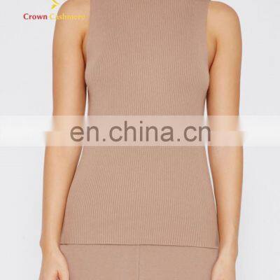 Сексуальный безрукавный женский пуловер изCashmere photo-3