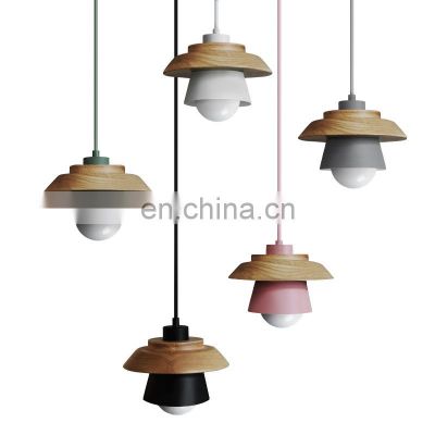 Nordic hanging lighting modern simple personality creative art macaron bedside hanging light