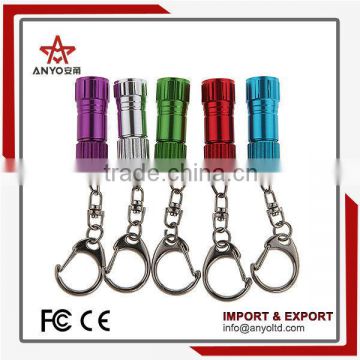 2015 good quality factory price professional brightness led flashlight keychain