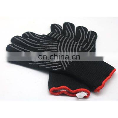 932F Extreme Heat Resistance BBQ Grill Gloves Food Grade Kitchen Oven Grilling Mitts Silicone Non-Slip Cooking Gloves