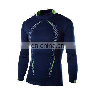 Wholesale tailor-made men's long-sleeved Elastic quick-dry clothes cycling clothes home sports ice-cold shirt