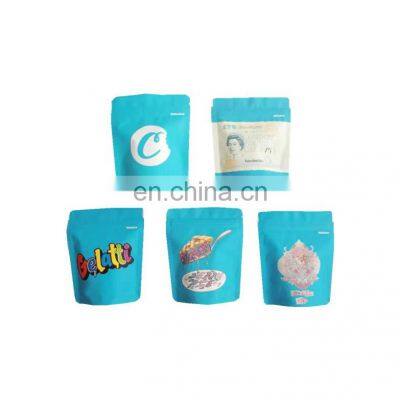 Mylar bags custom printed cookie packaging wee d standing up pouch with zip lock