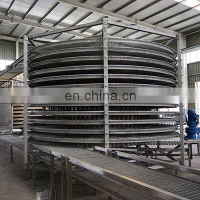 Iqf Conveyor Double Spiral Blast Freezers Machine Manufacturers For Freezer Shrimp photo-2