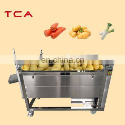 Potato and carrot cleaning and peeling machine carrot peeling machine