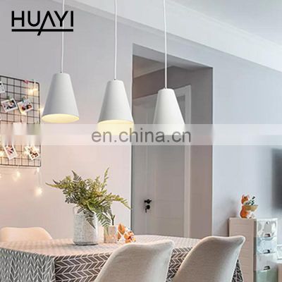 HUAYI New Product Nordic Design Indoor Kitchen Dining Room Modern E27 Pendant Lights Chandelier