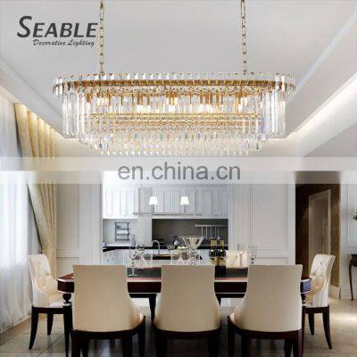 Luxury Style Indoor Decoration Cafe Home Villa Modern Crystal Ceiling Pendant Light