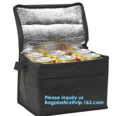 FREEZABLE LUNCH BAG, INSULATION ALUMINIUM FOIL BAG, THERMAL THERMO COOLER TOTE BAG, BENTO PICNIC photo-3