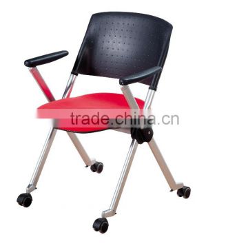 Moveable conference chair Stackable Office Chair folding Chair with armrest G0905A-E