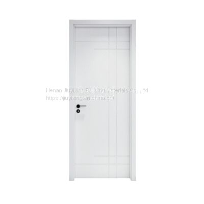 No Formaldehyde House Interior PVC Film WPC Door Cheap