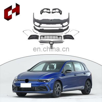 CH Modified Upgrade Auto Parts The Hood Exhaust Grille Front Rear Lip Fenders Body Kit For Vw Golf 8 2020 To R Line