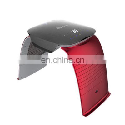 Foldable 7 color led light therapy skin whitening PDT skin rejuvenation machine with nano spray