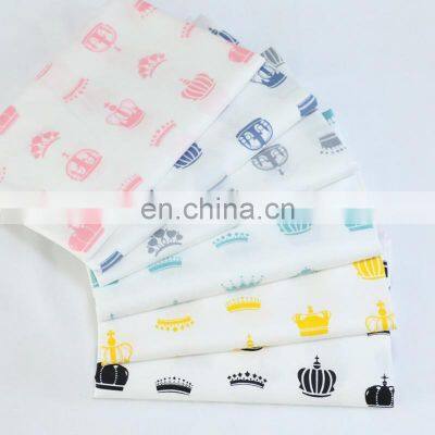 North Europe Crown Cartoon Corrugated Print Fabric Kindergarten Pure Cotton Bedding Fabric Baby Pajamas Wrapped Fabric photo-4