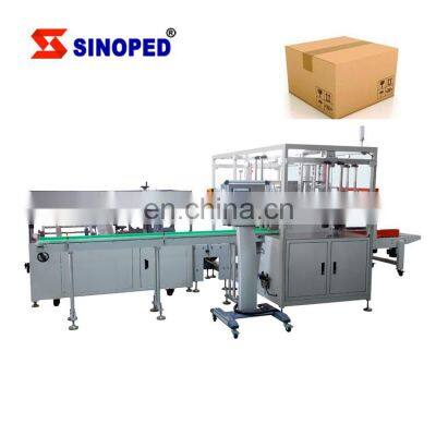 High Intelligent Wine Beverage Glass Bottles Packaging Line Case Packer / Carton Packing Machine