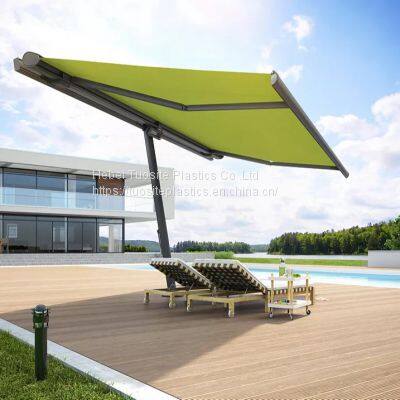 Outdoor For Sale 320G Acrylic Fabric Heavy Duty Full Cassette Awning Frame Parts Folding Sun Shade Awning Roller