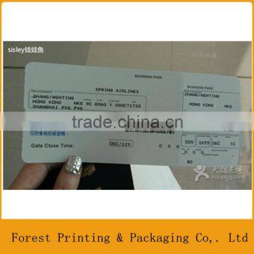 Airline boarding pass,paper airline ticket printing                        
                                                Quality Choice