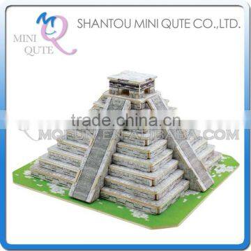 Mini Qute 3D Wooden Puzzle Maya Pyramid world architecture famous building Adult kids model educational toy gift NO.JPD561