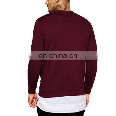 Latest Design OEM Pullover Sweatshirt for Men Custom Made Crew Neck Fleece Sweatshirts With 3d Puff Printing Logo Option photo-2
