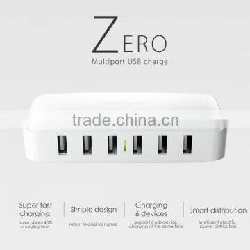 China Supplier Quick Charger 2.1 USB Wall Charger With 6 ports Wall Charger for Mobile Phone