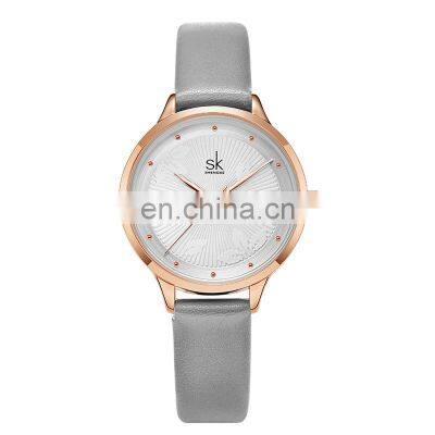 SHENGKE  Minimalist Leather Watches K9021L Student Girl Watch Teenager  SK Relogio Feminino