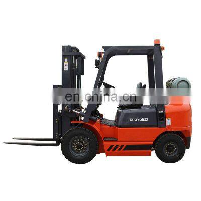 Hot sale chinese 2ton LPG/GASOLINE forklift  with cheap price