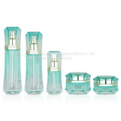 50g Hexagonal Cream Bottle 40ml Full Cover Liquid Foundation Glass Bottle 120ml Hexagonal Press Lotion Bottle photo-5