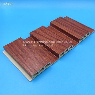 Indoor Interior Decoration Wood Color WPC Wall Panel 195-14mm photo-3