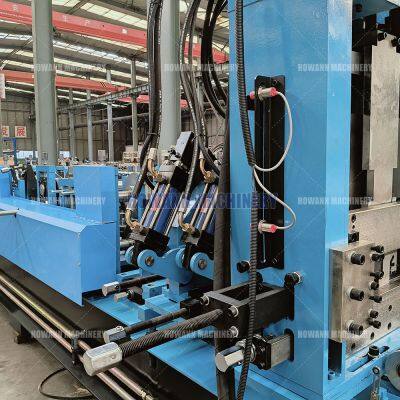 High-Speed Automatic C Z Purlin Roll Forming Machine Multi-Function Full Automatic Steel Frame Featuring Motor Bearing PLC photo-4